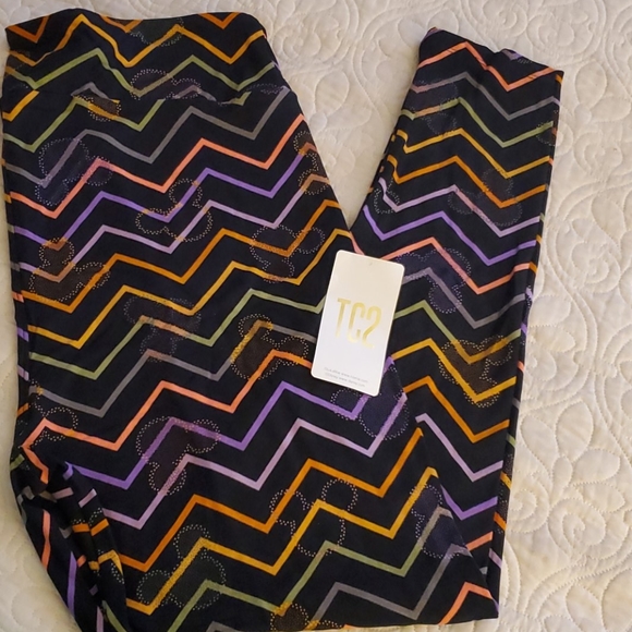 NWT TC2 DISNEY LULAROE LEGGINGS MICKEY MOUSE - Picture 1 of 4